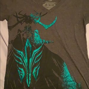 Thor Ragnorak Marvel v-neck short sleeve shirt